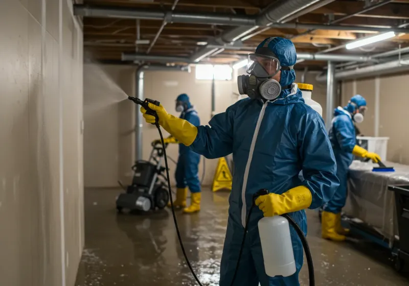 Basement Sanitization and Antimicrobial Treatment process in Cannon Beach, OR